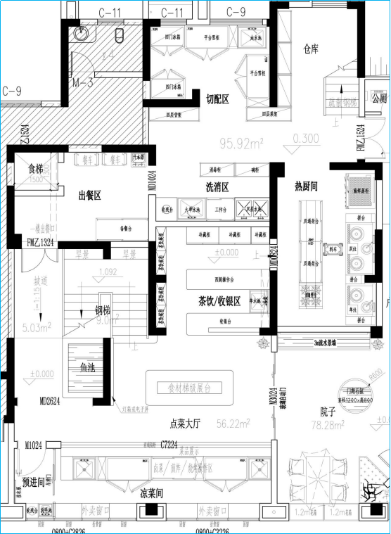 异形厨房（多职能）